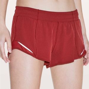 *SOLD OUT COLOR* LULULEMON HOTTY HOT DARK SPORT RED 4”